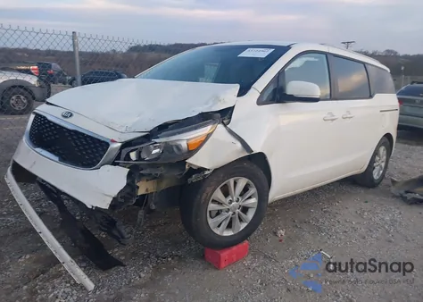 2016 Kia Sedona Lx из США, поврежденный, VIN KNDMB5C18G6103705